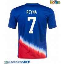 Maglie da calcio Stati Uniti Giovanni Reyna #7 Seconda Maglia Copa America 2024 Manica Corta